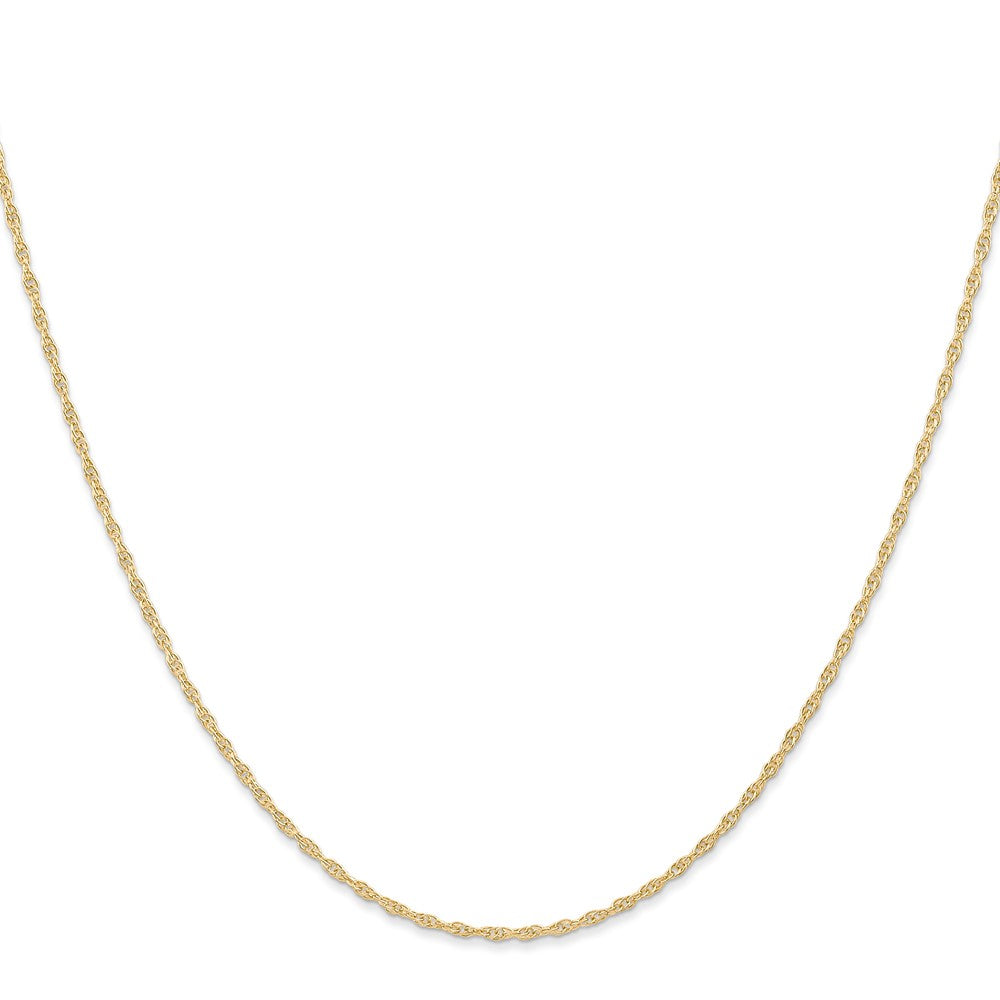 14K Carded 1.15mm Cable Rope with Spring Ring Clasp Chain