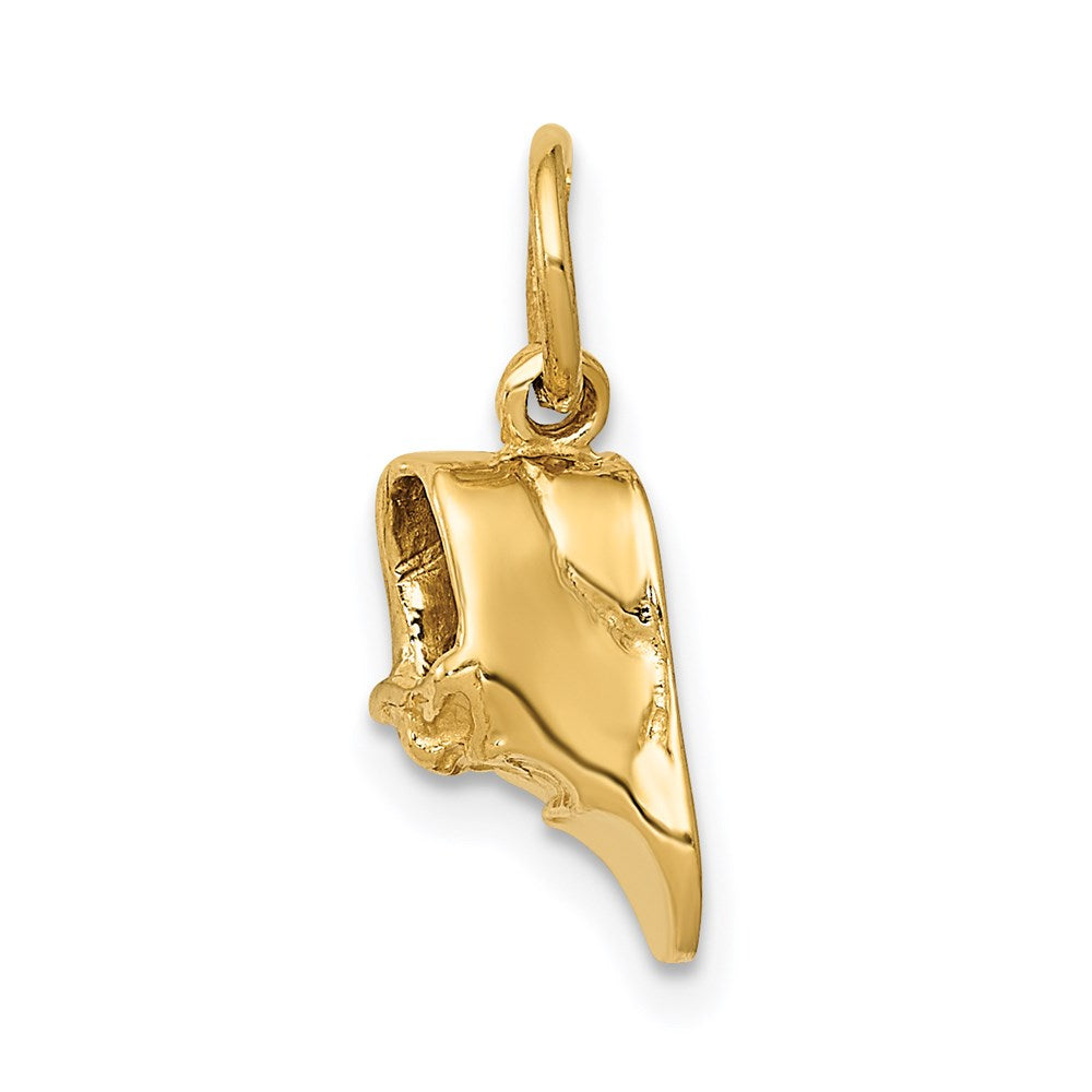 14k  3-D Single Baby Shoe Charm