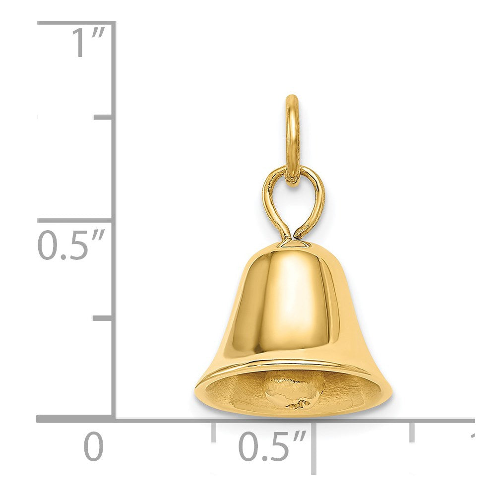 14k Moveable 3-D Wedding Bell Charm
