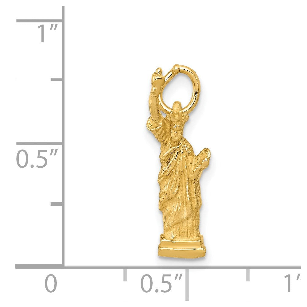 14k  3-D Statue Of Liberty Charm
