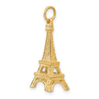 14K  3-D Eiffel Tower Charm