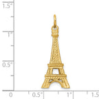 14K  3-D Eiffel Tower Charm