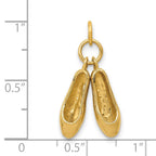 14K 3-D Ballet Slippers Charm