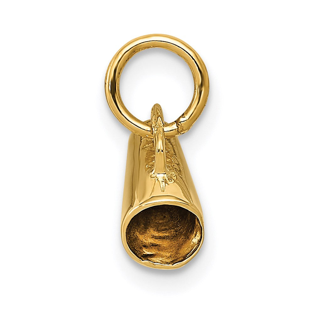 14K 3-D Small Megaphone Charm
