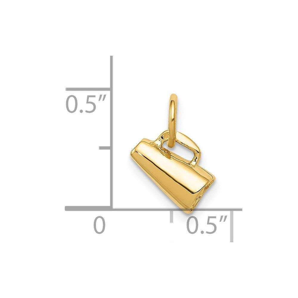 14K 3-D Small Megaphone Charm