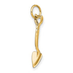 14k 3-D Spade Charm