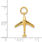 14k 3-D Jet Charm
