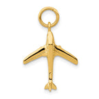14k 3-D Jet Charm