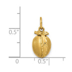 14k 3-D Peach Charm