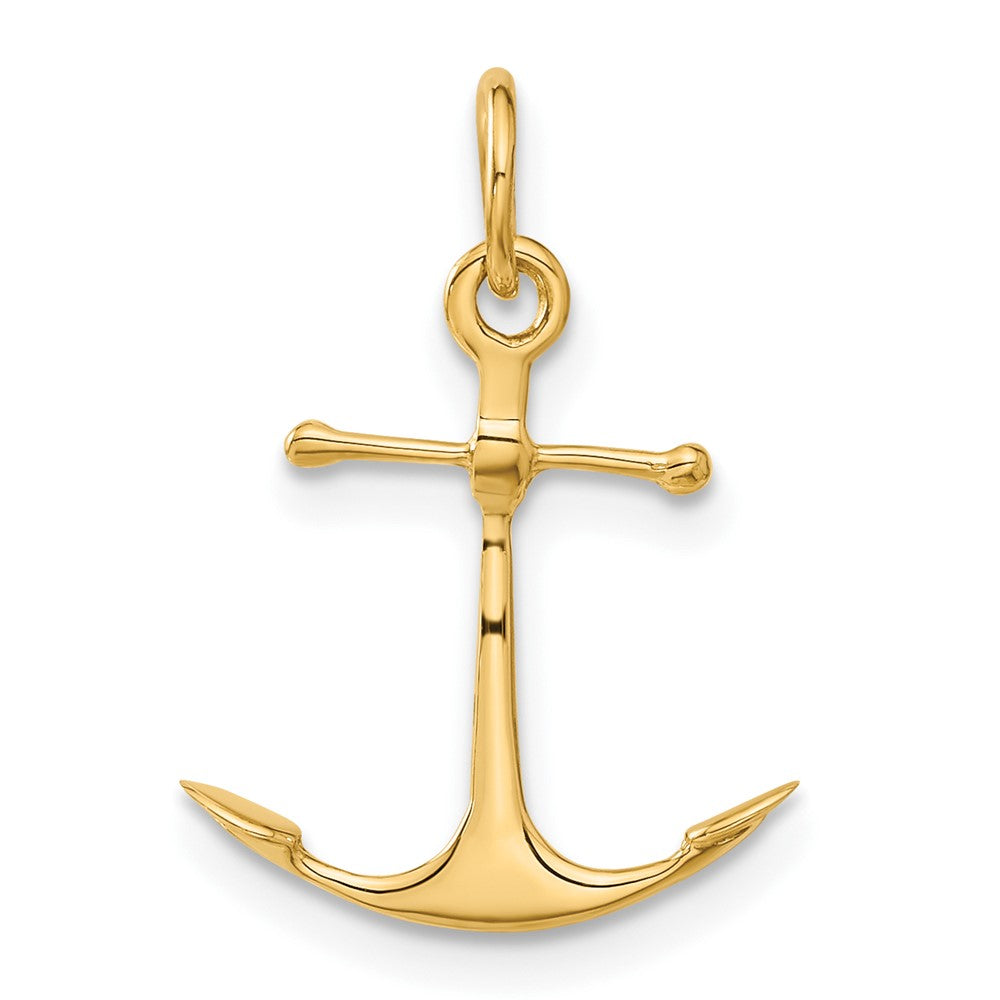 14K 3-D Anchor Charm