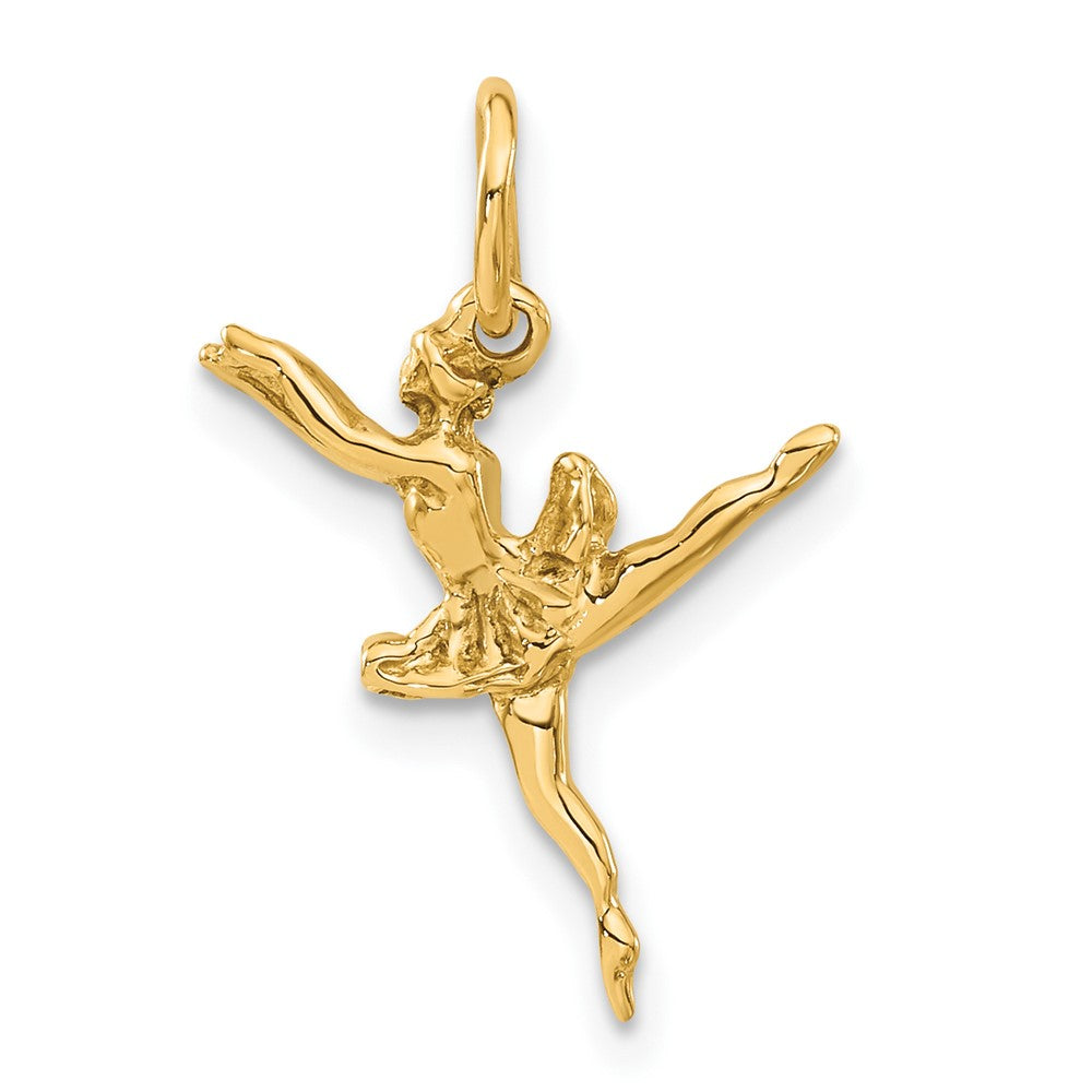 14K  3-D Ballerina Charm