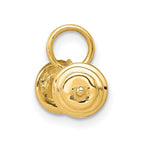14K 3-D Barbell Charm