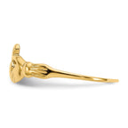 14k Polished Claddagh Baby / Childs Ring