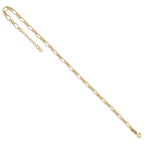14k Fancy Figaro Link Plus Extender - Total Anklet