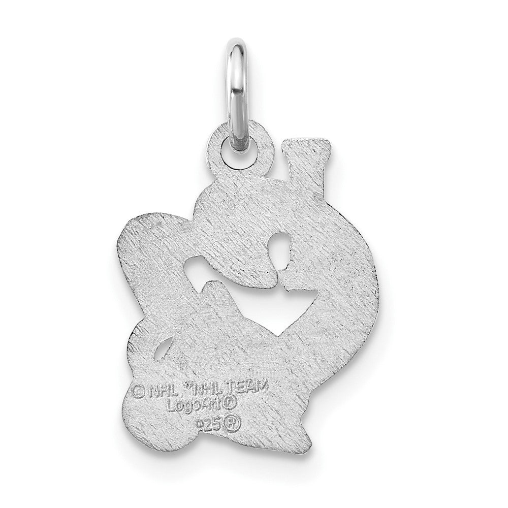 Sterling Silver & Enamel NHL Colorado Avalanche I Heart Logo Charm