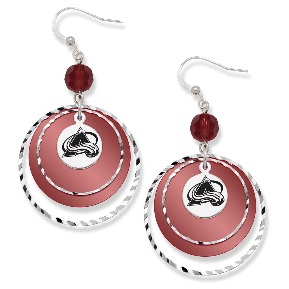 COLORADO AVALANCHE GAME DAY EARRINGS
