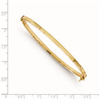 14K Polished Hinged Bangle