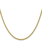 14K 2mm Semi-Solid 3-Wire Wheat with Lobster Clasp Chain