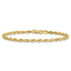 14K 3mm Semi Solid Rope with Lobster Clasp Chain