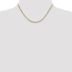 14K 1.75mm Semi-Solid Round Box with Lobster Clasp Chain