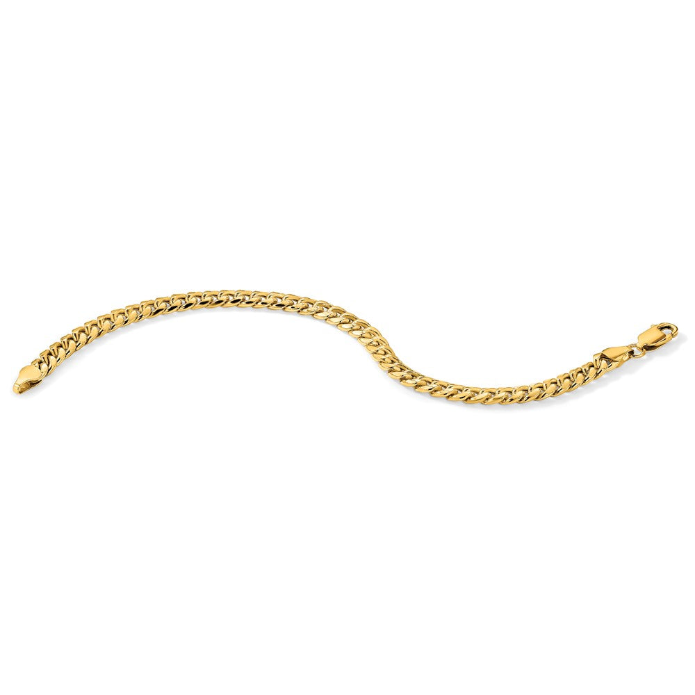 14K 6mm Semi-Solid Miami Cuban with Lobster Clasp Bracelet