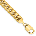 14K 9.3mm Semi-Solid Miami Cuban with Lobster Clasp Bracelet