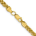 14K 4.65mm Semi-Solid 3-Wire Wheat with Lobster Clasp Chain