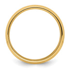 14k Yellow Gold 7mm Beveled Edge Comfort Fit Wedding Band