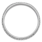 1928 Jewelry Silver-tone Clear Crystal Slip-on Bangle Bracelet