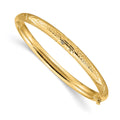 14k 3/16 Florentine 5mm Hinged Baby Bangle