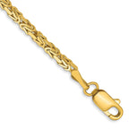 14K 2mm Byzantine with Lobster Clasp Bracelet