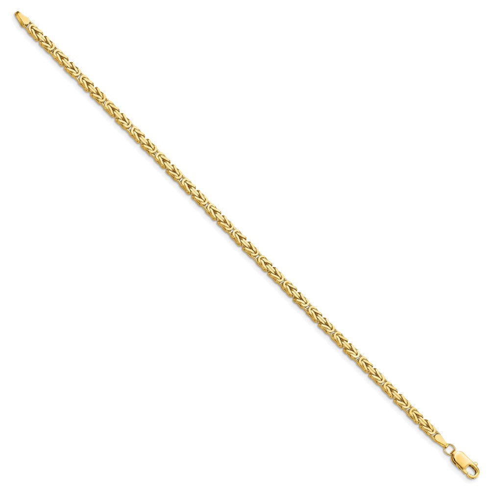 14K 2.5mm Byzantine with Lobster Clasp Bracelet
