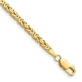 14K 2.5mm Byzantine with Lobster Clasp Bracelet