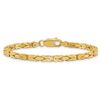 14K 3.25mm Byzantine with Lobster Clasp Bracelet