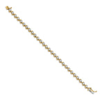 14k 2 carat Lab Grown Diamond VS/SI+ G+ Complete 7.25 inch Fancy Tennis Bracelet