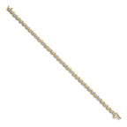 14k Complete 3/8 carat Diamond S-link 7 inch Tennis Bracelet