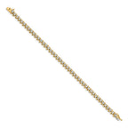 14k 7/8 carat Lab Grown Diamond VS/SI+ G+ Complete 7.5 inch Fancy Tennis Bracelet
