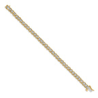 14k Complete 5/8 carat Diamond Illusion Setting 7 inch Tennis Bracelet