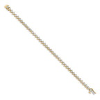 14k Complete 2 carat Diamond Illusion Setting 7 inch Tennis Bracelet