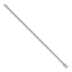 14k White Gold Complete 1 carat Diamond Illusion Setting 7 inch Tennis Bracelet
