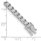 14k White Gold 2 carat Lab Grown Diamond VS/SI+ G+ Complete 7.5 inch Illusion Setting Bracelet