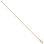 14K .7mm Box with Lobster Clasp Bracelet