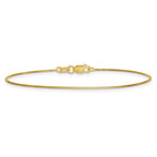 14K .7mm Box with Lobster Clasp Bracelet