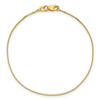 14K .7mm Box with Lobster Clasp Bracelet