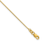 14K .7mm Box with Lobster Clasp Bracelet