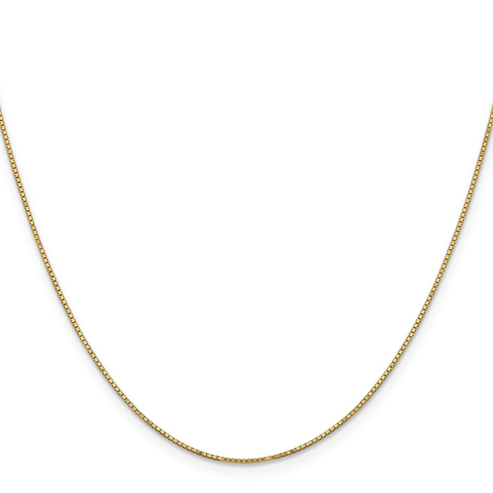 14K .9mm Box with Spring Ring Clasp Chain