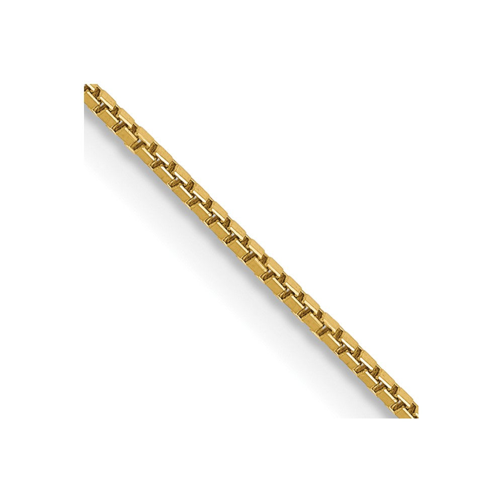 14K .9mm Box with Spring Ring Clasp Chain