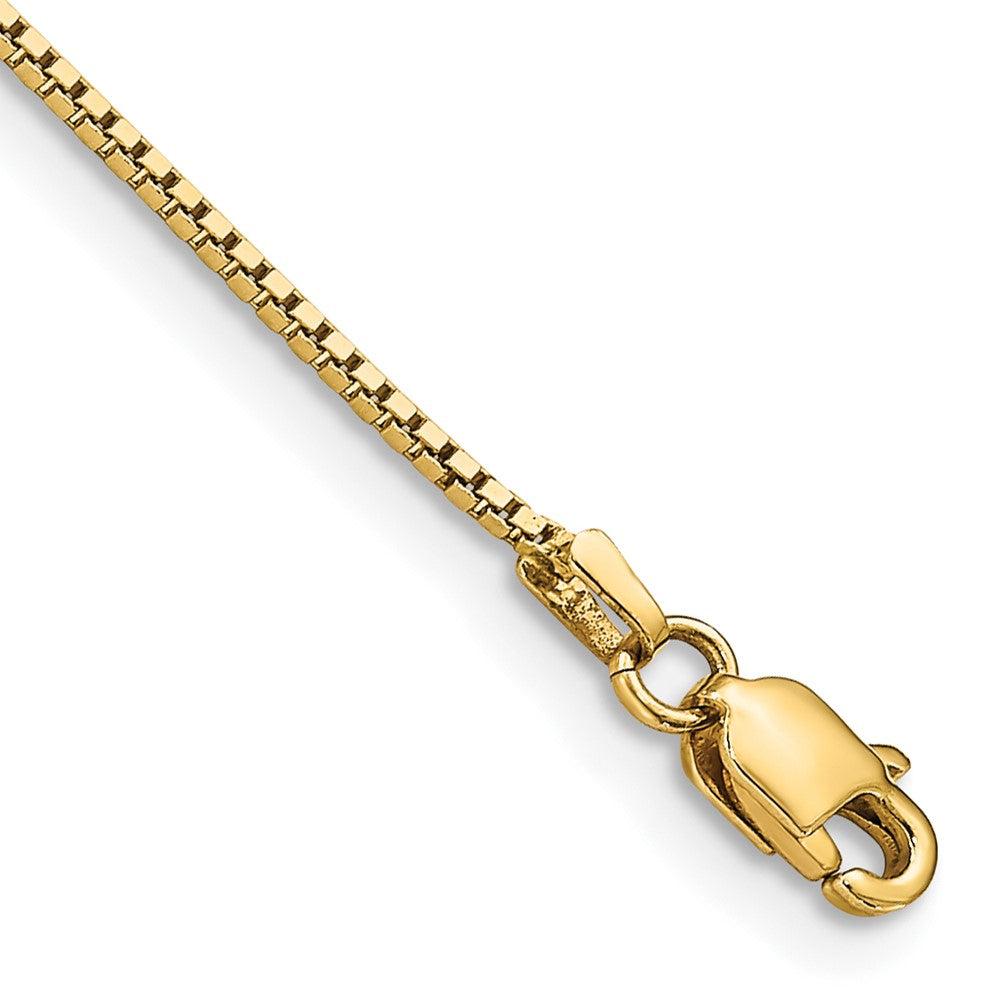 14K .95mm Box with Lobster Clasp Bracelet
