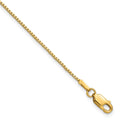 14K 1mm Box with Lobster Clasp Bracelet