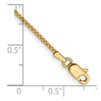 14K 1.05mm Box with Lobster Clasp Bracelet